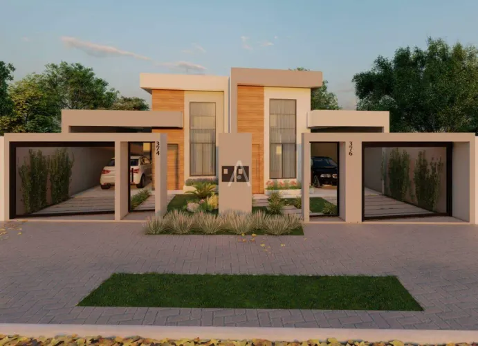 Excelente casa a venda no loteamento Colina Dourada em Cascavel.