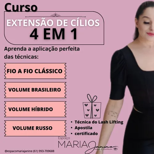 Curso de extensão de cílios