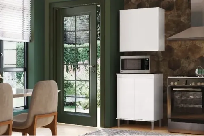 Aéreo 2 portas + Balcão EJ Móveis **novo na caixa**