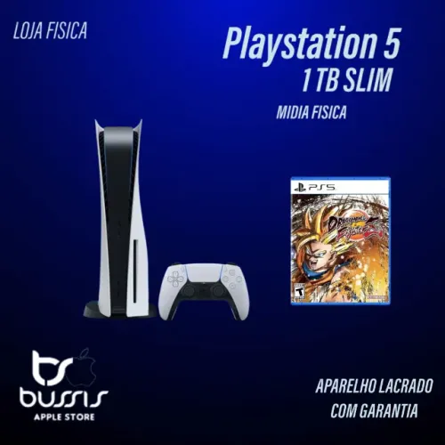 Playstation 5 Slim 1TB Mídia Física C/Dragon Ball FighterZ | Novo Lacrado | Loja Fisica  