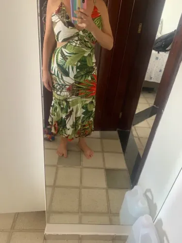 Vestido Longo Tropical - Novo