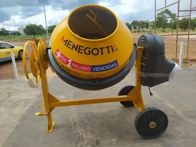 Betoneira 400L 2CV 4 Polos Monofásica com Kit de Segurança