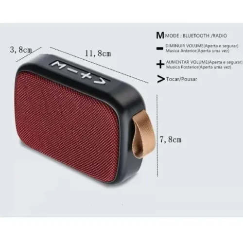 Mini Caixa de Som, Mini Speak Bluetooth