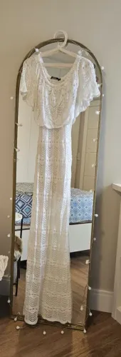 Vestido tricot branco Amaro 