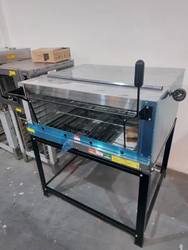 Forno de lastro a gás 95x95m com pedra refratária novo 