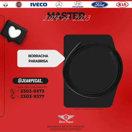 borracha do parabrisa - master