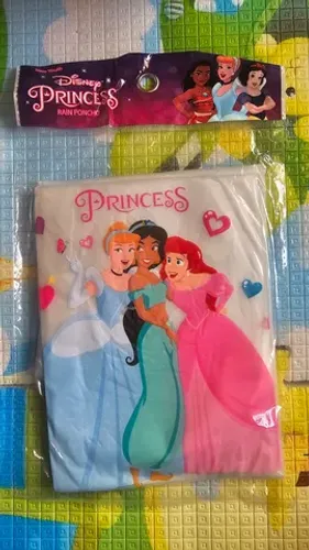 Capa de chuva princesaa para criança