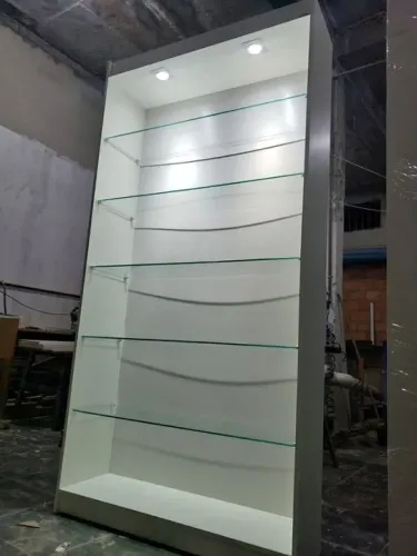 Estante Expositor com Prateleiras de Vidro + Iluminação