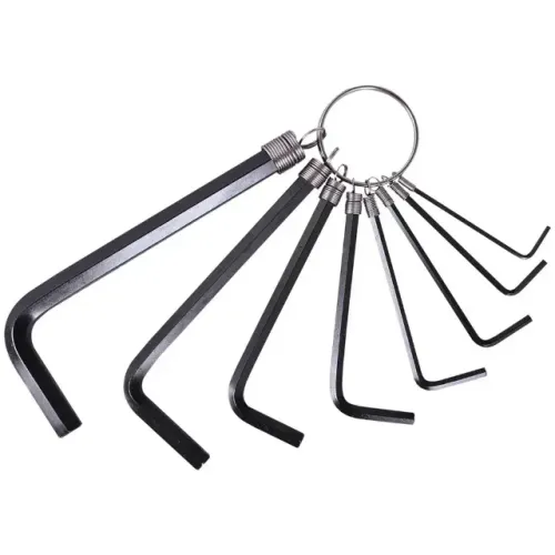 Jogo Chave Hexagonal Allen Tipo Chaveiro 1,5 a 8mm C/ 8 Pcs
