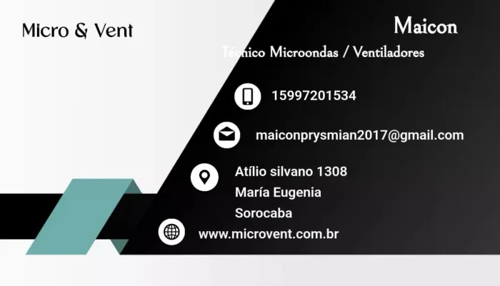 Microondas e ventilador