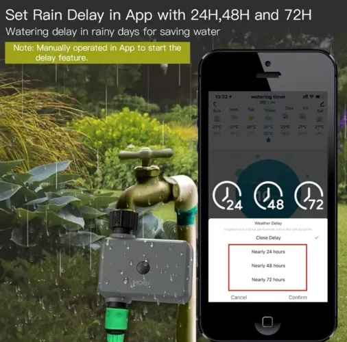Temporizador para regar jardim wifi automatico