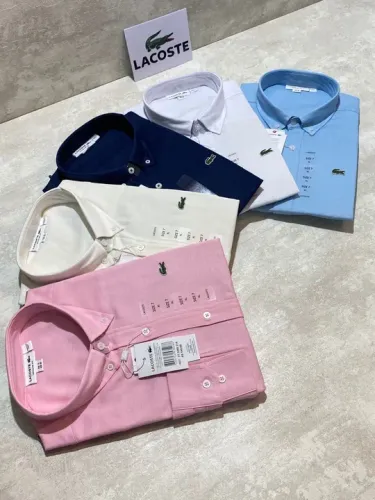 Camisa Social L@coste Mangas Longas Regular Fit