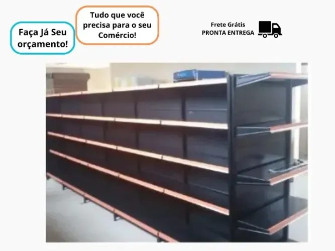 Gondola de Aço Preta Polar 7M + Ponta