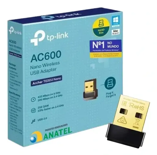 TP-Link Wireless Nano USB Adapter Ac600 Archer T2u Dual Band