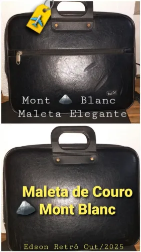 Maleta de couro xx MONT BLANC xx  - Importada -