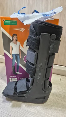 Bota imobilizadora + protetor meia perna