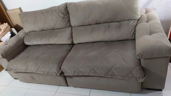 Sofá 4 lugares aceito cartão 