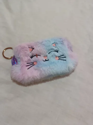 Porta Moedas de Pelúcia Gatinho Fofo