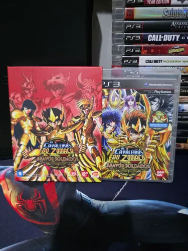 Os cavaleiros do Zodiaco Bravos Soldados Ps3 Versão com luva. 