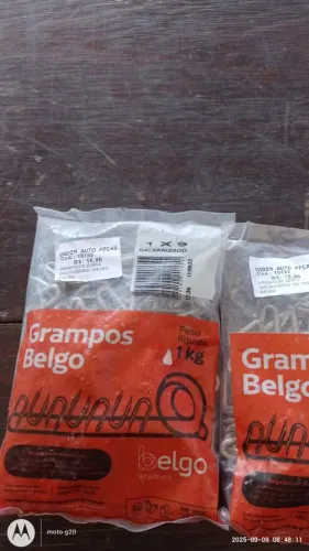 Grampo de serca galvanizado 1x9 1kg 