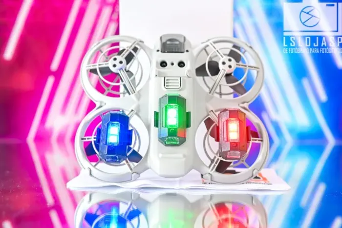 3x Luzes de posicionamento RGB Drones DJI, LYZRC, Fimi, etc
