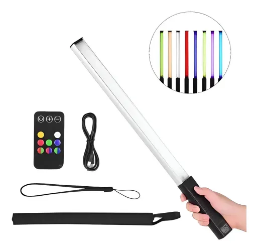 Bastão Led Multicolorido Profissional Com Controle Remoto