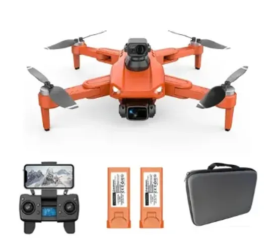Drone L900 Se Max Com Sensor De Obstáculo 1,2km 25m - 2 Bat. Cor Laranja