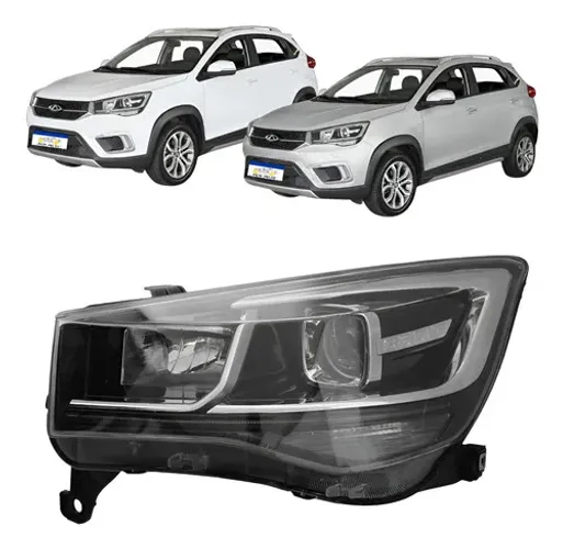 Farol Chery Tiggo 2 2018 2019 2020 2021 Eletrico Le Novo Esquerdo/motorista