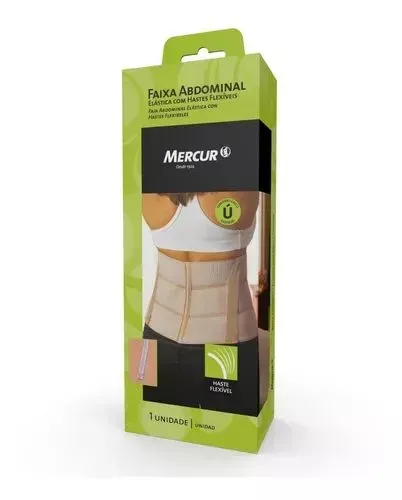 Faixa Abdominal Elástica com Hastes Flexíveis - Mercur