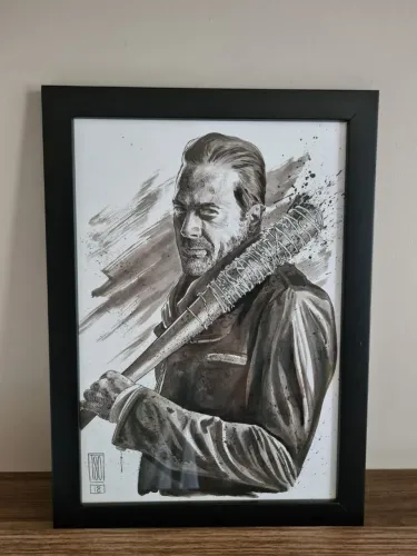 Arte Original Negan / The Walking Dead por Alexandre Tso (A4)