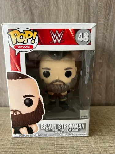  Funko Pop! WWE #48 Braun Strowman Com Caixa! O Monstro no Seu Ringue!
