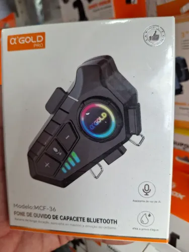 Fone de Ouvido de Capacete Bluetooth A'GOLD PRO