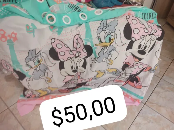 Lençol de Cama Infantil Minnie e Daisy