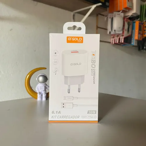 CARREGADOR USB TIPO C aGOLD