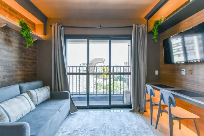 Apartamento estúdio à venda em Moema com 1 quarto, sem vaga