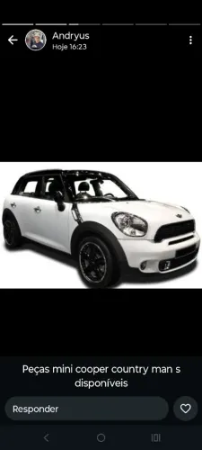 Sucata Mini Cooper Countryman para retirada de peças 