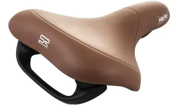 SELIM COM ALÇA PARA BICICLETAS PRETO OU MARROM