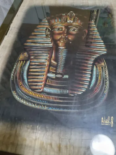 Quadro Egípcio Faraó Tutacâmon