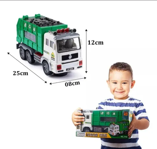 Caminhão de Lixo Brinquedo Infantil - 25cm