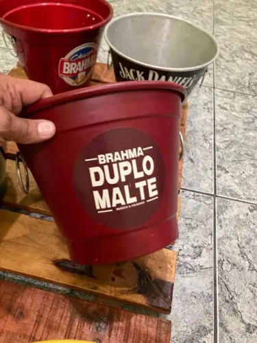 Baldes de Cerveja Brahma e Jack Daniels