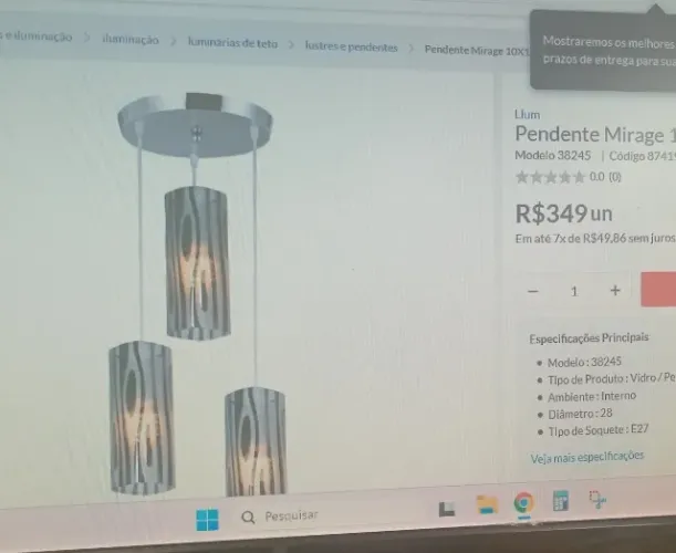 Pendente mirage novo