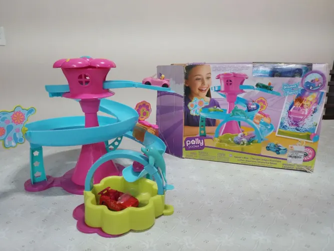 Polly Pocket - Splash 'n Ride Toboggan Mattel 2008 COMPLETO