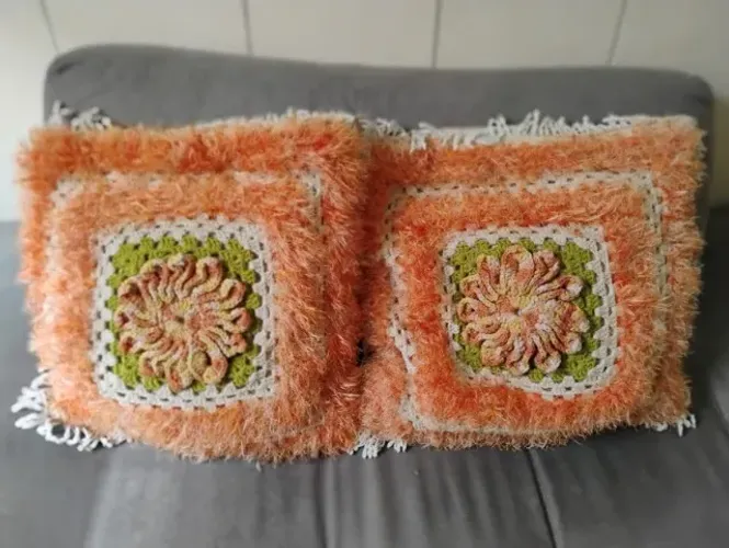 Kit Almofadas em crochê 2 unidades 