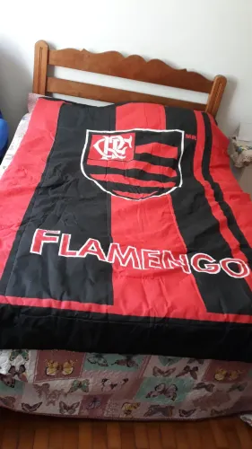 Cobertor, Lençol e Fronha do Flamengo, marca Buettner, Nunca Usado, Original, Solteiro.