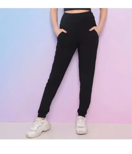 Calça Jogger Feminina Preta Lupo