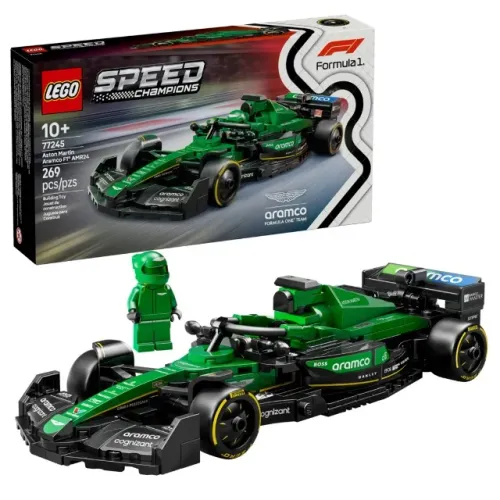 Lego Aston Martin Aramco F1 AMR24, Speed Champions, 77245 | Colecione No Seu Escritório!