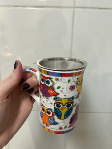CANECA PARA FAZER CHÁ | NOVA | DOIS EM UM