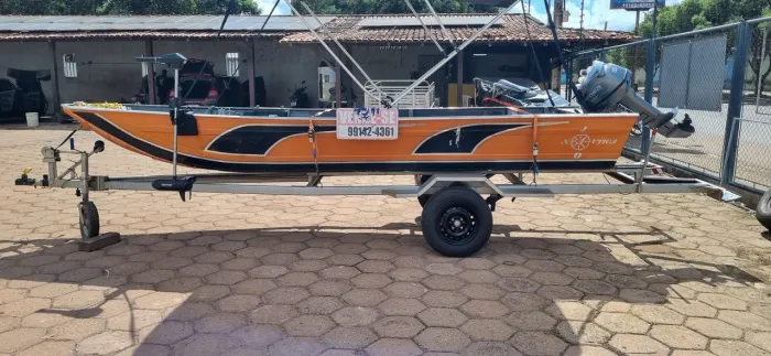 LANCHA+MOTOR IDEA 15 HP+CARRETINHA