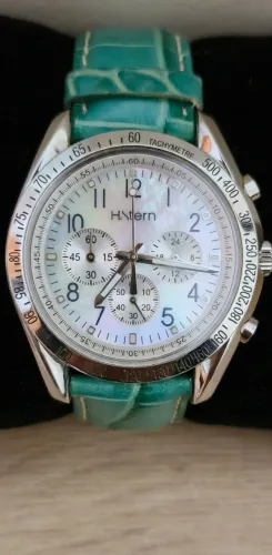 Relógio h. stern power chronograph - madrepérola - original