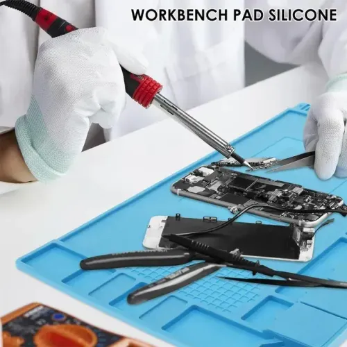 tapete de solda, 410x245 magnética para parafusos e ferramentas kp-aa016